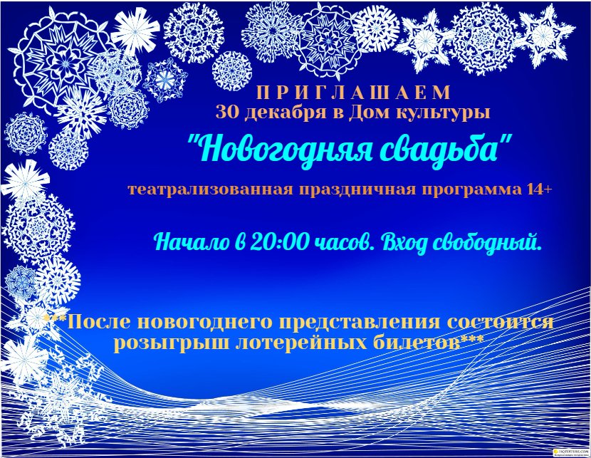 "Новогодняя свадьба"
