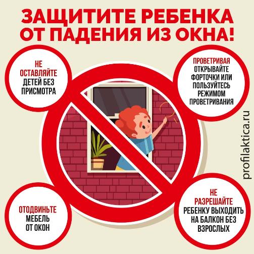 Безопасность детей. Предупреждение гибели детей до 1 года жизни в дорожно-транспортных происшествиях, при выпадении из окон.